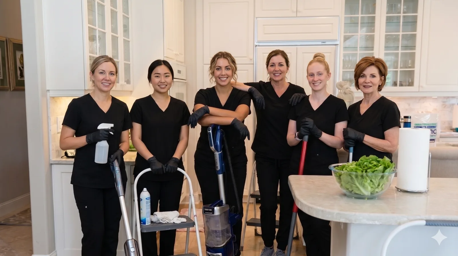 A bright, professionally cleaned home